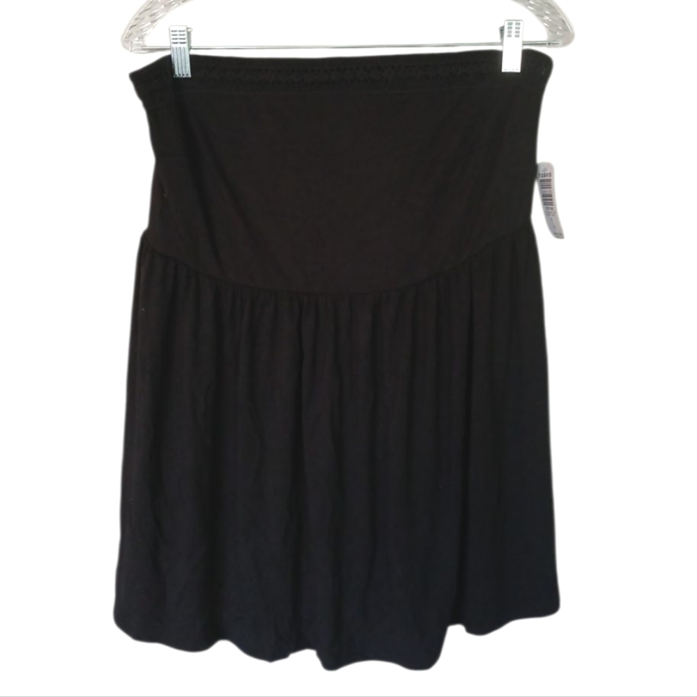 Torrid NWT Super Soft Jersey Knit Solid Black Tube Top Size 0